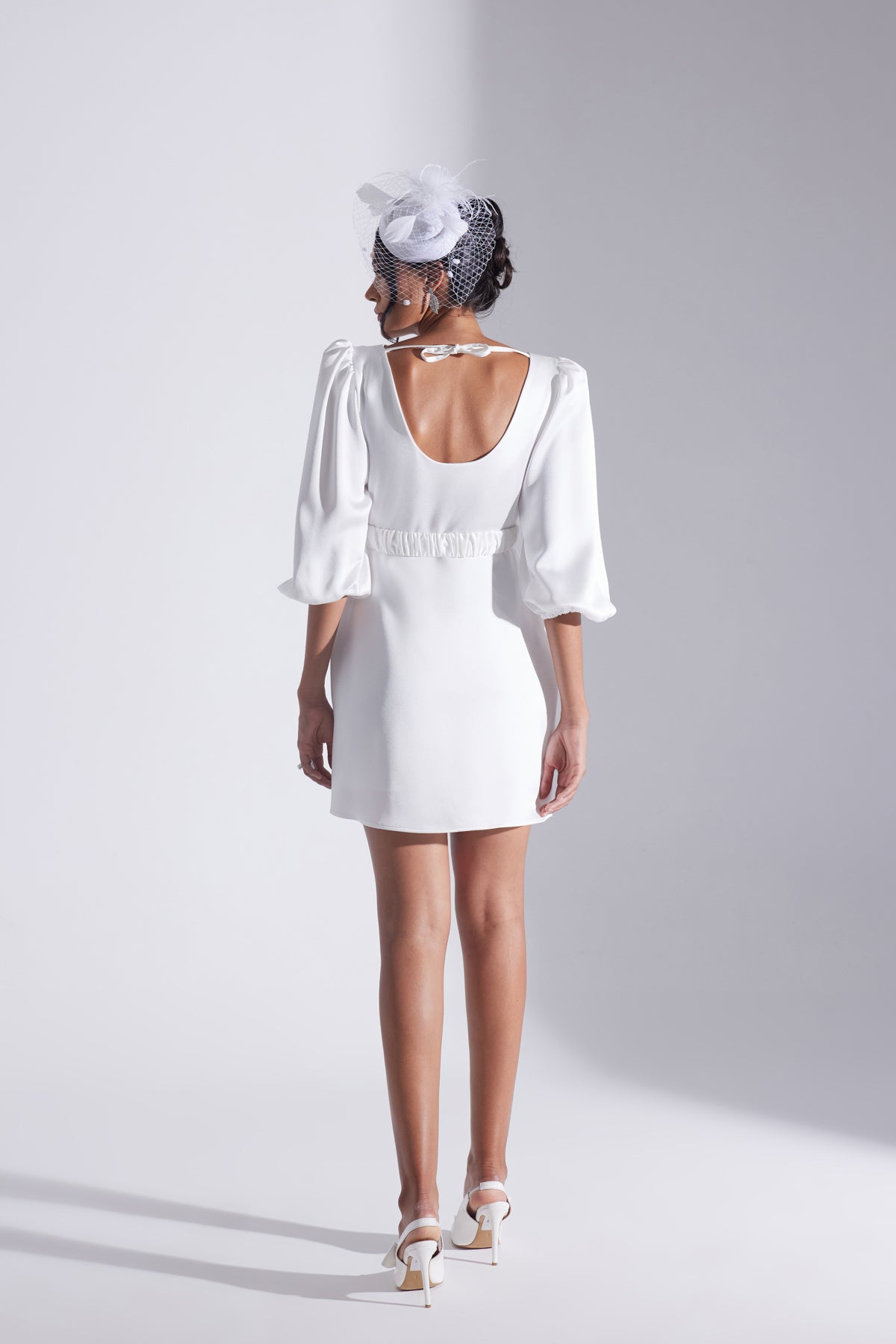 Julie Balon Kol Mini WHITE Engagement Dress