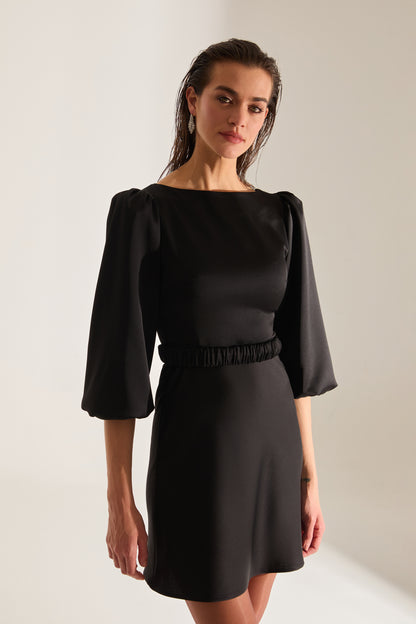 Julie Balon Kol Mini BLACK Engagement Dress