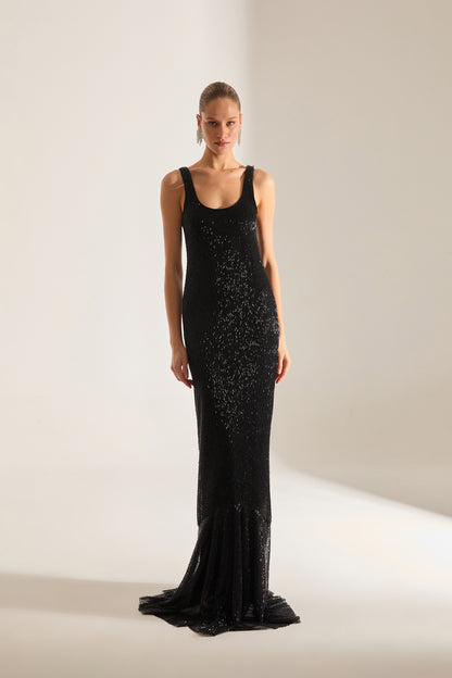 ROBE DE SOIRÉE NOIRE LUELLA BONCUKLU