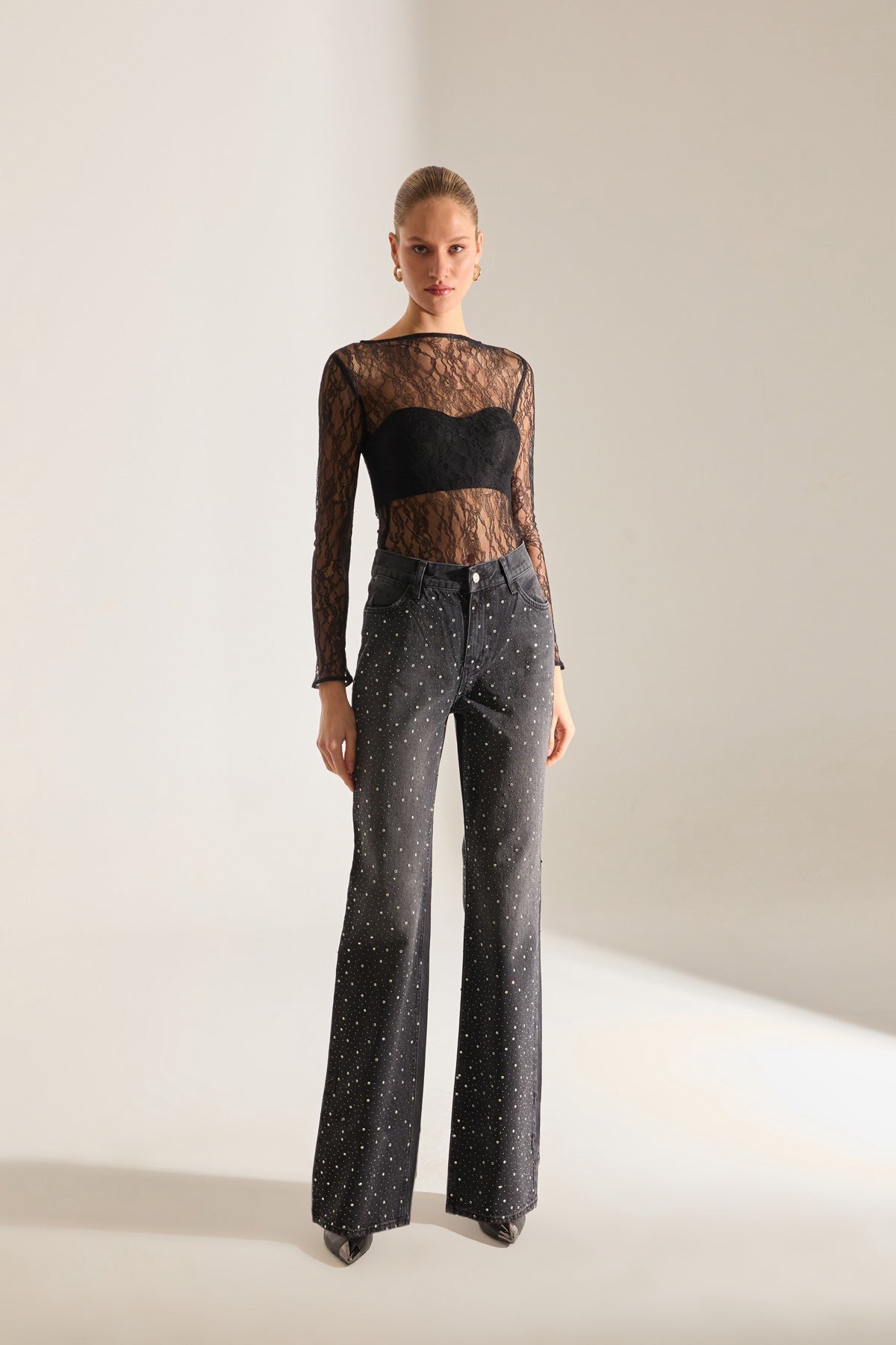 Pantalon en Jean Noir Lund